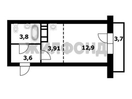 Продается Студия ЖК Новые Матрешки, дом 1 б/с 4, 24.3  м², 2700000 рублей