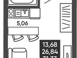 Продается Студия ЖК Ермак, 27.74  м², 4080000 рублей