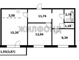 Продается 2-комнатная квартира Титова ул, 55.5  м&sup2;, 5500000 рублей