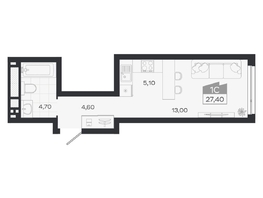 Продается Студия ЖК Ясный берег, дом 32, 27.4  м&sup2;, 5781000 рублей