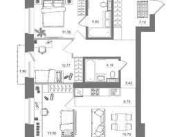 Продается 3-комнатная квартира ЖК Спектр, дом 10, 77.64  м&sup2;, 13790000 рублей