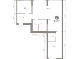 Продается 2-комнатная квартира ЖК Европейский берег, дом 45, 83.96  м&sup2;, 12940000 рублей