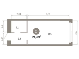 Продается Студия ЖК Европейский берег, дом 45, 24.29  м&sup2;, 5720000 рублей