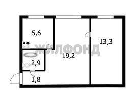 Продается 2-комнатная квартира Блюхера ул, 42.8  м&sup2;, 6100000 рублей