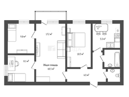 Продается 4-комнатная квартира Тихвинская ул, 60.5  м&sup2;, 7480000 рублей