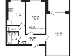Продается 2-комнатная квартира Линейная ул, 43  м&sup2;, 6500000 рублей