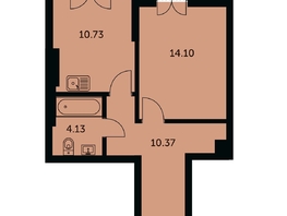 Продается 1-комнатная квартира ЖК Академия, дом 3, 40.6  м&sup2;, 9140000 рублей