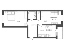Продается 2-комнатная квартира Ивлева ул, 63  м&sup2;, 4700000 рублей