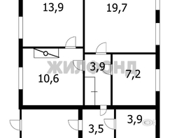 Продается Дом Калинина ул, 63.9  м&sup2;, участок 11.46 сот., 4700000 рублей