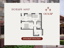 Продается 2-комнатная квартира ЖК ОСКАР, дом 3, 54  м&sup2;, 10390000 рублей