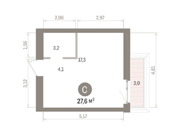 Продается Студия ЖК Европейский берег, дом 32, 27.61  м&sup2;, 6520000 рублей