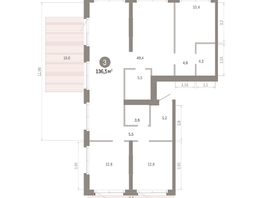 Продается 3-комнатная квартира ЖК Город на озере, 136.45  м&sup2;, 28860000 рублей