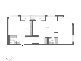 Продается 4-комнатная квартира ЖК Беринг, дом 3, 127.88  м&sup2;, 26490000 рублей