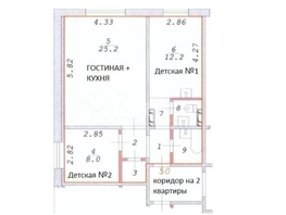 Продается 3-комнатная квартира В. Высоцкого ул, 58  м&sup2;, 6000000 рублей