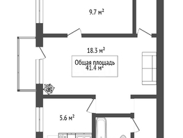 Продается 2-комнатная квартира Революции ул, 41.4  м&sup2;, 5000000 рублей