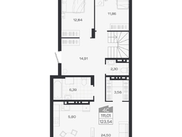 Продается 4-комнатная квартира ЖК Ясный берег, дом 19, бс 2-5, 123.54  м&sup2;, 18548000 рублей