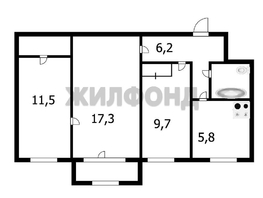 Продается 3-комнатная квартира Ватутина ул, 56.5  м&sup2;, 6400000 рублей