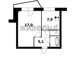 Продается 1-комнатная квартира Сакко и Ванцетти ул, 34  м&sup2;, 5850000 рублей