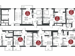 Продается 2-комнатная квартира ЖК Скандинавские кварталы, дом 1, 45.85  м&sup2;, 6645900 рублей