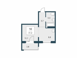 Продается 1-комнатная квартира ЖК Цветной бульвар, дом 4 сек 1, 31.2  м&sup2;, 4900000 рублей
