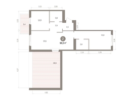 Продается 2-комнатная квартира ЖК Пшеница, дом 5.2, 99.5  м&sup2;, 11560000 рублей