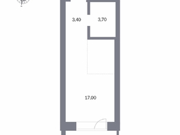 Продается Студия ЖК Державина, 50, 27.7  м&sup2;, 7200000 рублей