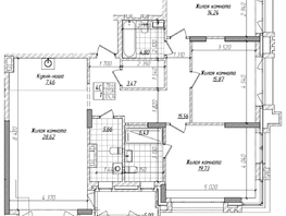 Продается 2-комнатная квартира ЖК Горького, 10, 121.2  м&sup2;, 32050000 рублей