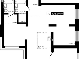 Продается 2-комнатная квартира ЖК Платина, 106.29  м&sup2;, 34012000 рублей