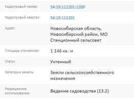 Продается Дачный участок 11.5  сот., 1100000 рублей