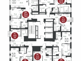 Продается 1-комнатная квартира ЖК Скандинавские кварталы, дом 1, 31.7  м&sup2;, 4716000 рублей