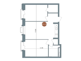 Продается 2-комнатная квартира  19/56 Кварталы Телецентра, 2, 63  м&sup2;, 10590000 рублей