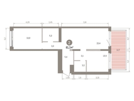 Продается 2-комнатная квартира ЖК Европейский берег, дом 32, 81.29  м&sup2;, 15960000 рублей