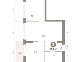 Продается 2-комнатная квартира  Квартал Молодость, дом 1, 51.24  м&sup2;, 8650000 рублей