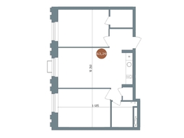 Продается 2-комнатная квартира  19/56 Кварталы Телецентра, 2, 63  м&sup2;, 11490000 рублей