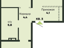 Продается 2-комнатная квартира ЖК Гренландия, Лес дом №4, 64.9  м&sup2;, 7650000 рублей