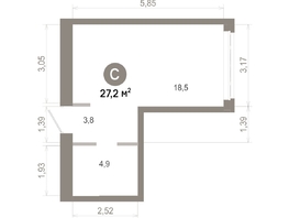 Продается Студия  Квартал Молодость, дом 1, 27.18  м&sup2;, 5390000 рублей