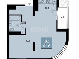 Продается 2-комнатная квартира Прибрежная  ул, 60.7  м&sup2;, 12500000 рублей