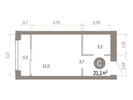 Продается Студия ЖК Европейский берег, дом 46, 21.05  м&sup2;, 4810000 рублей