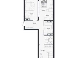 Продается 4-комнатная квартира ЖК Ясный берег, дом 19, бс 2-5, 123.29  м&sup2;, 17749000 рублей