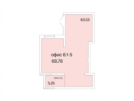 Продается Офис РАСЦВЕТАЙ НА КРАСНОМ, дом 8, сек 1,2, 68.78 м², 10317000 рублей