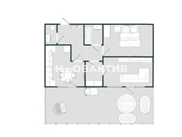 Продается 2-комнатная квартира ЖК Онега, дом 12, 56  м², 7400396 рублей
