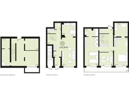 Продается 3-комнатная квартира ЖК Авиатор, урбан-вилла 3, 197.84  м², 14850000 рублей