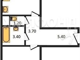 Продается 1-комнатная квартира ЖК Софийский квартал, дом 4, 47.3  м², 5482000 рублей