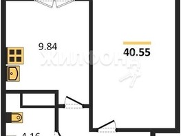 Продается 1-комнатная квартира ЖК Сакура парк, дом 1, сек 1, 40.68  м², 8750000 рублей