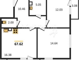 Продается 2-комнатная квартира ЖК Расцветай на Дуси Ковальчук, 59.63  м², 9450000 рублей
