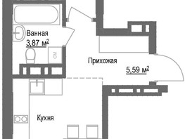 Продается 1-комнатная квартира ЖК Чкалов, дом 7, 45.19  м², 7094830 рублей