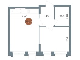 Продается 2-комнатная квартира ЖК 19/56 Кварталы Телецентра, сек 6, 40.26  м², 7850000 рублей