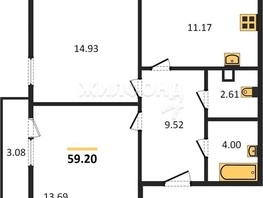 Продается 2-комнатная квартира ЖК Расцветай на Дуси Ковальчук, 67.29  м², 10100000 рублей