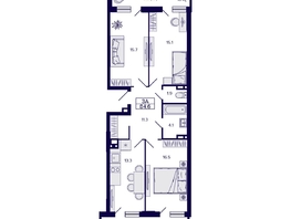 Продается 3-комнатная квартира ЖК Gorizont (Горизонт), 84.6  м², 10700000 рублей