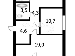 Продается 3-комнатная квартира Бориса Богаткова ул, 60.5  м², 8000000 рублей